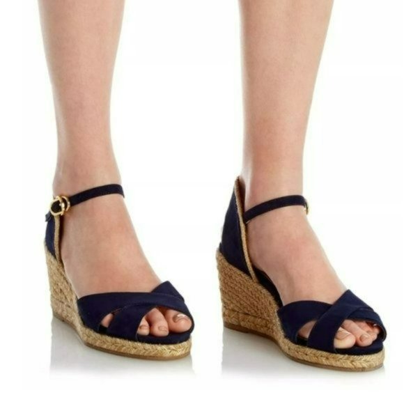 Stuart Weitzman Mirela Espadrille Wedge Sandals 8W - Picture 8 of 10